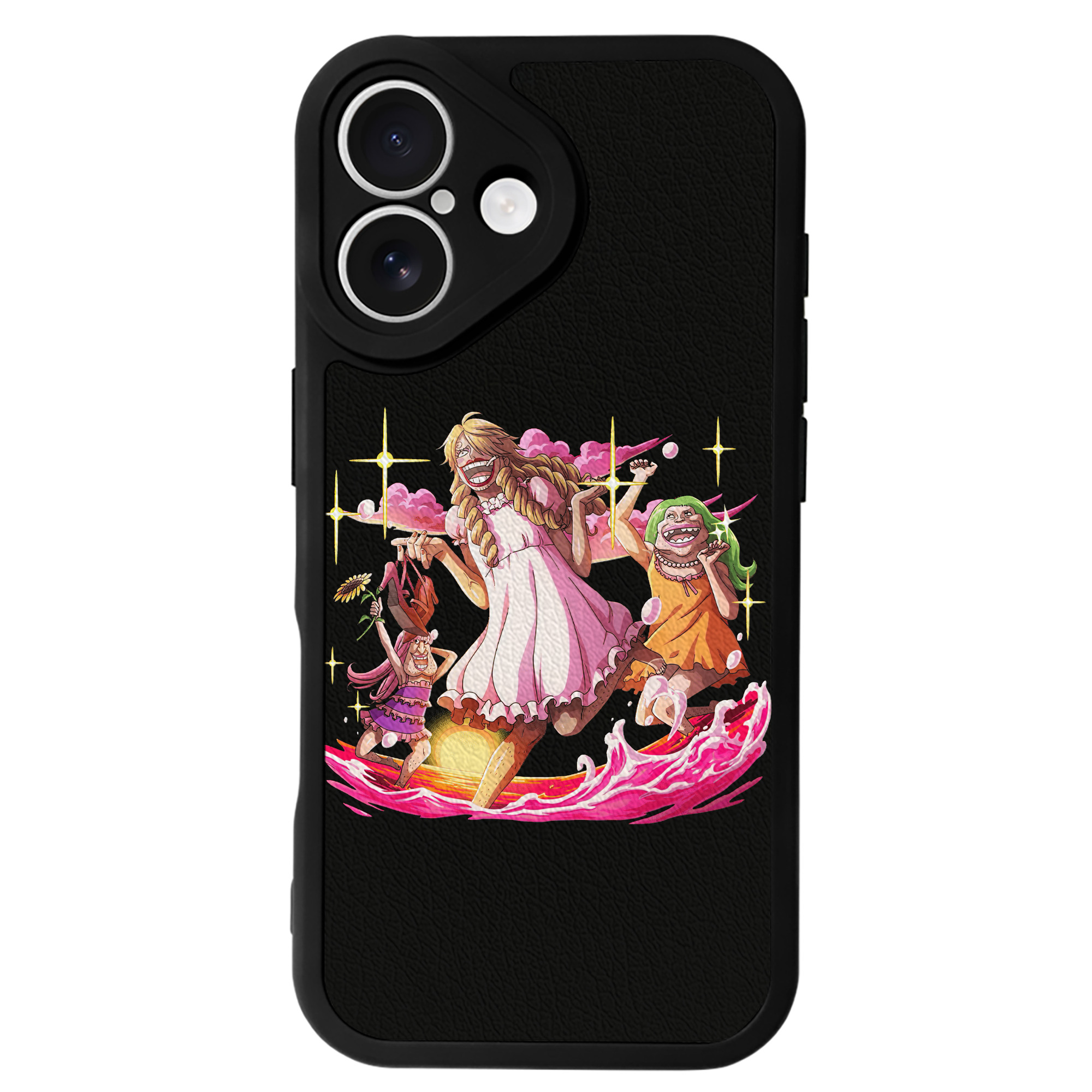 （画像用） ワンピース サンジ ONE PIECE Sanji 【iPhone 16シリーズ対応】シリコンスマホケース（レザー調） 材質：シリコン